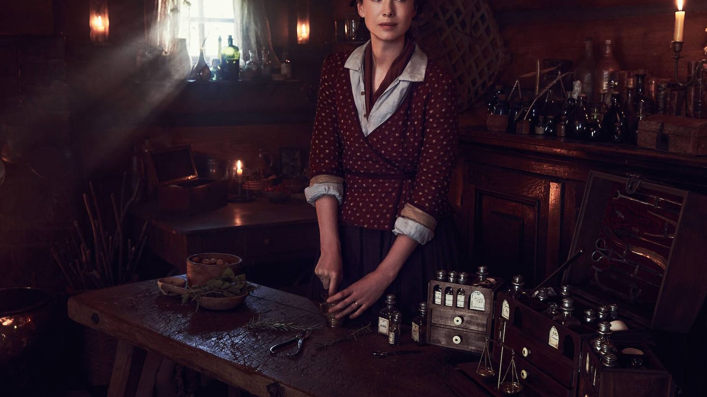Caitriona Balfe en una imagen de la cuarta temporada de 'Outlander' (Movistar)