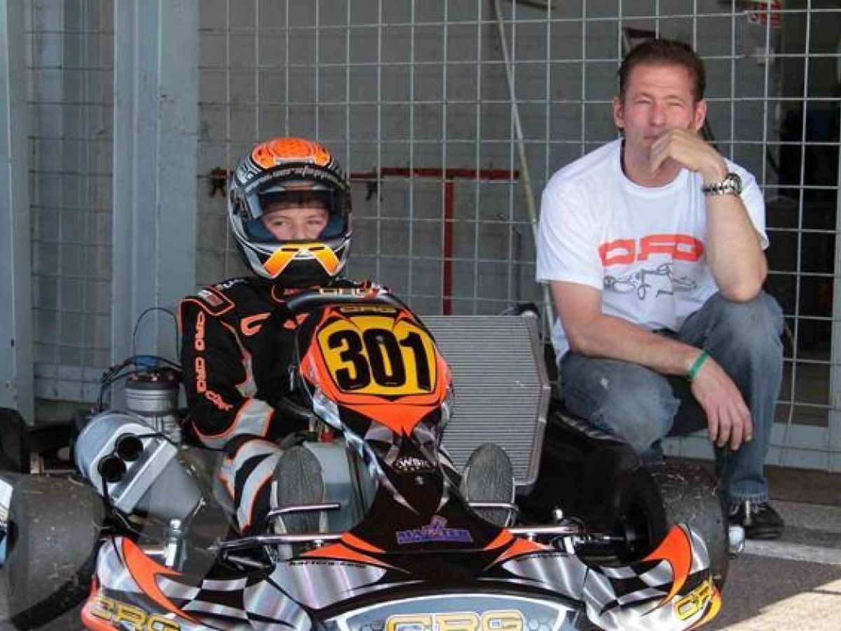 Foto: Verstappen padre e hijo en 2012. (Página web oficial de Max Verstappen)