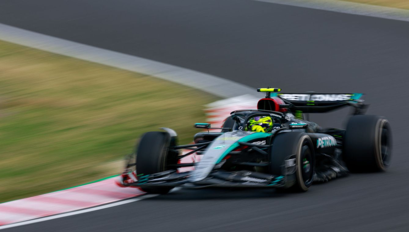 Hamilton, durante el GP de Japón. (Europa Press)