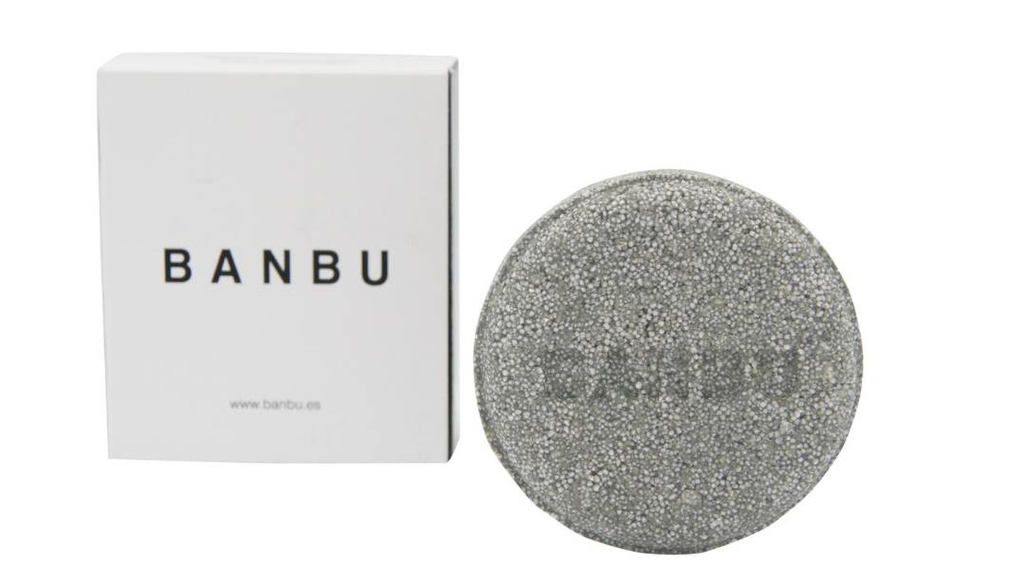 Champú sólido para pelo graso de Banbu (8,25€).