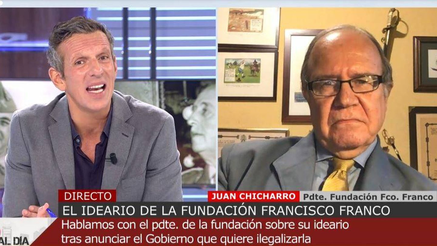 Joaquín Prat y Juan Chinarro en 'Cuatro al día'. (Mediaset España)