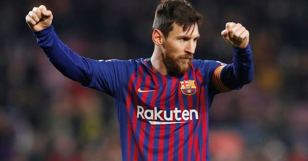 Foto: Leo Messi celebra un gol en un partido con el Barcelona. (Efe)