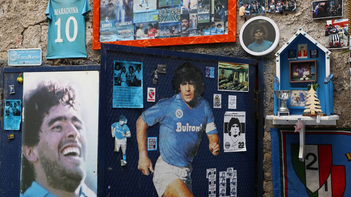 El museo secreto de Diego Armando Maradona en Nápoles, el único Dios humano del fútbol