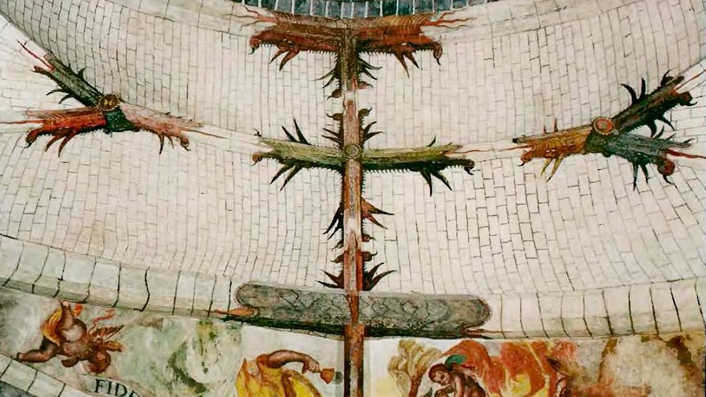 Dragones en la Iglesia de Santiago Apóstol de Villa del Prado. (Patrimonio Histórico de la Comunidad de Madrid)