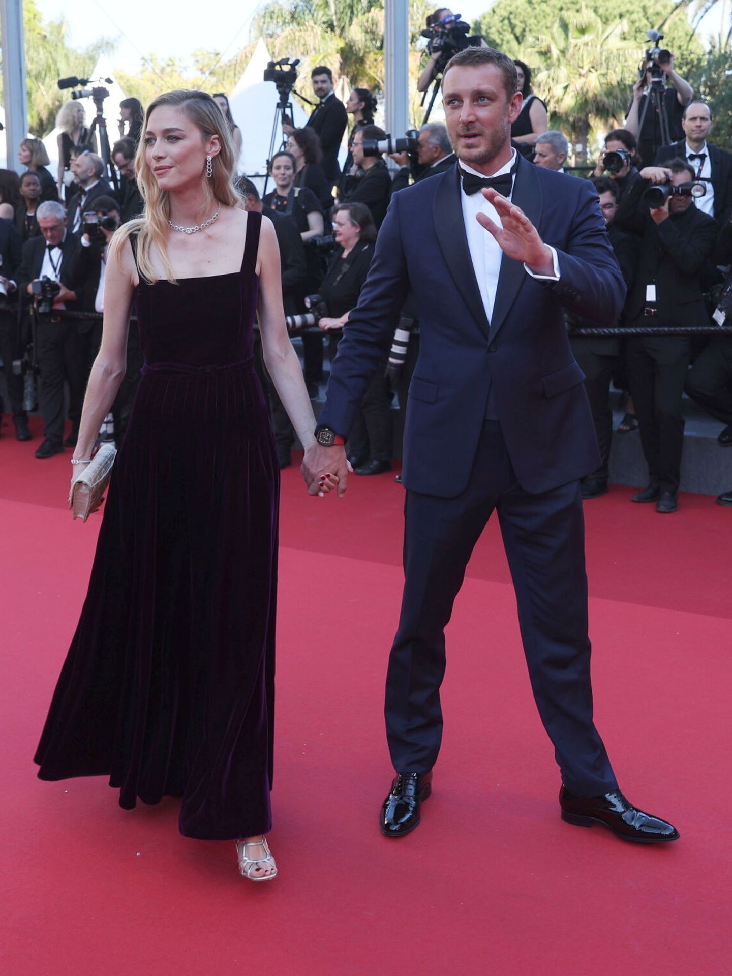 Beatrice Borromeo y Pierre Casiraghi acuden al Festival de Cine de Cannes. (EFE/Andre Pain)