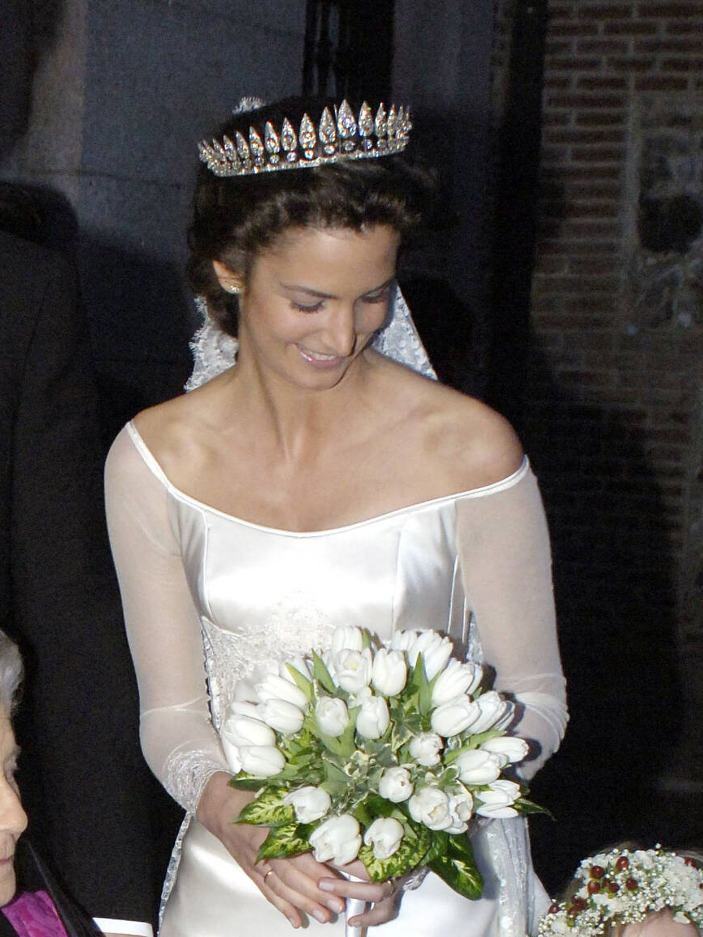 Inés de Borbón Dos Sicilias, con la tiara de las espigas. (Gtres)