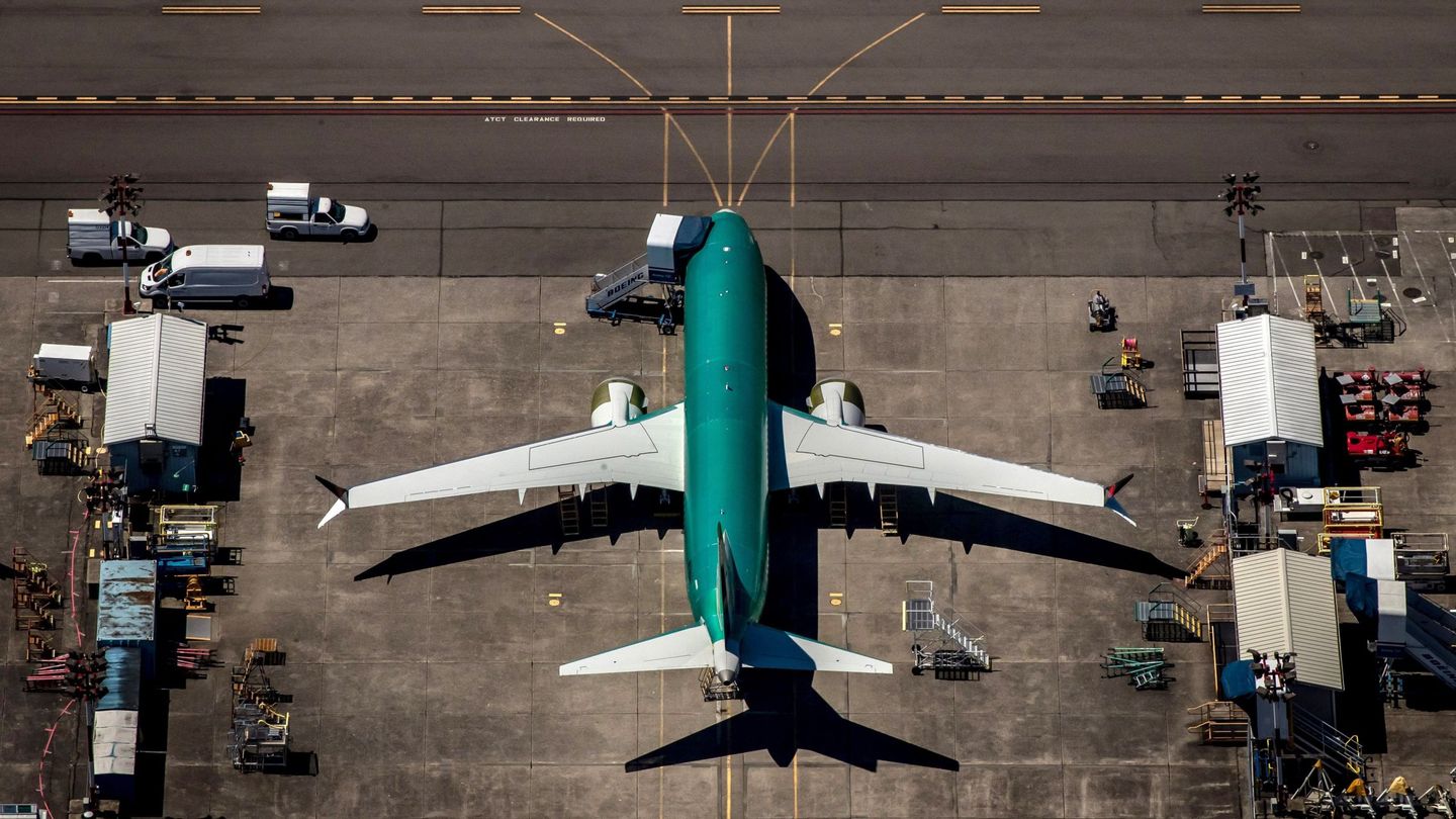 Un Boeing 737 Max 8 inmovilizado en Washington. (Reuters)