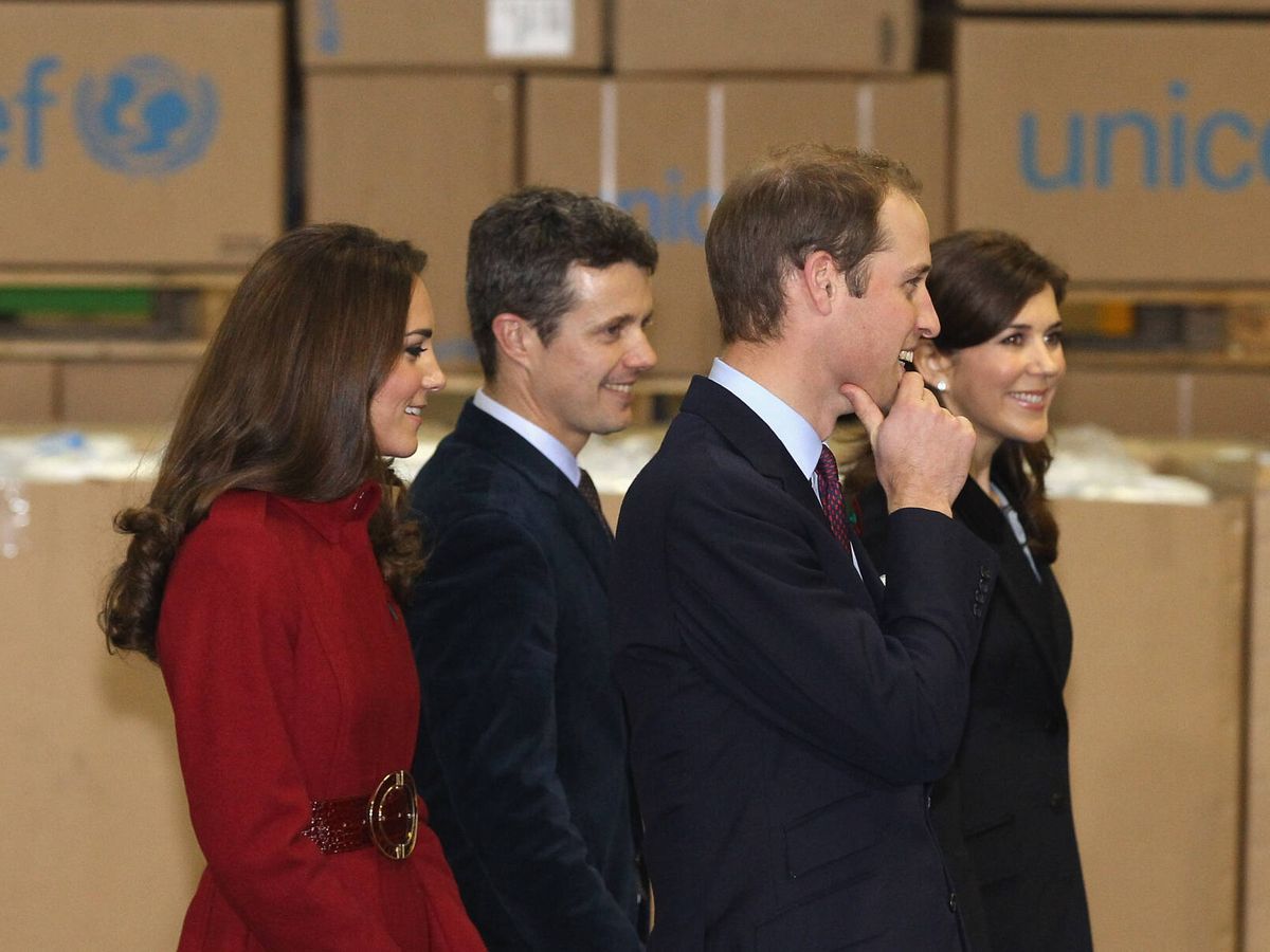 Foto: Los duques de Cambridge, con Federico y Mary de Dinamarca en 2011. (Getty)