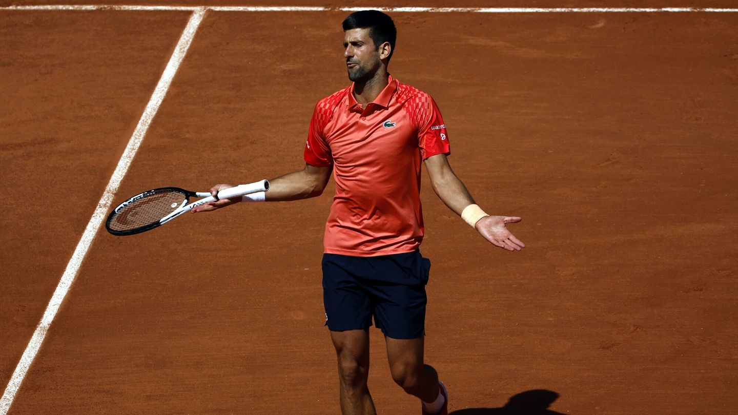 Novak Djokovic, durante el partido contra Aleksandar Kovacevic. (EFE/EPA/YOAN VALAT).