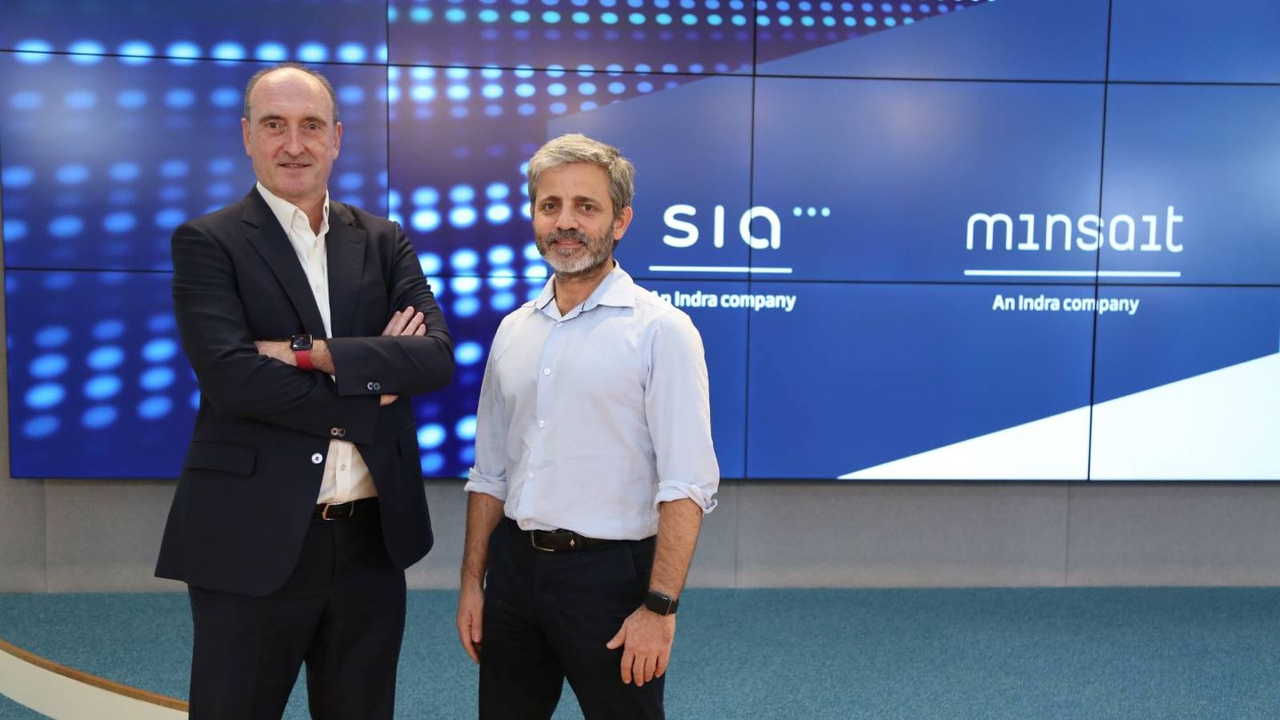 Luis Álvarez, CEO de SIA, y Carlos Beldarrain, director de Cloud Data y Tecnologías Avanzadas de Minsait, durante la presentación del informe.
