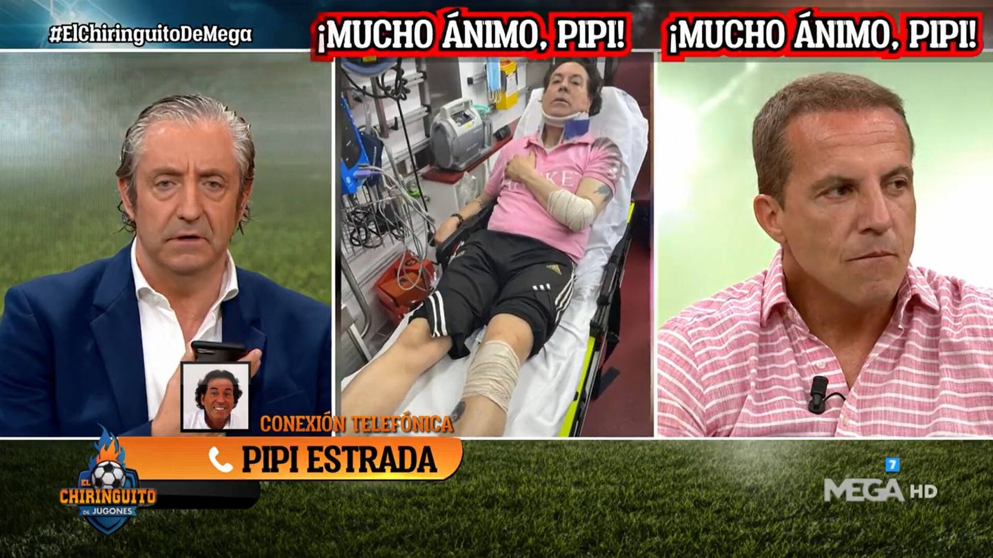 Josep Pedrerol, hablando con Pipi. (Atresmedia)