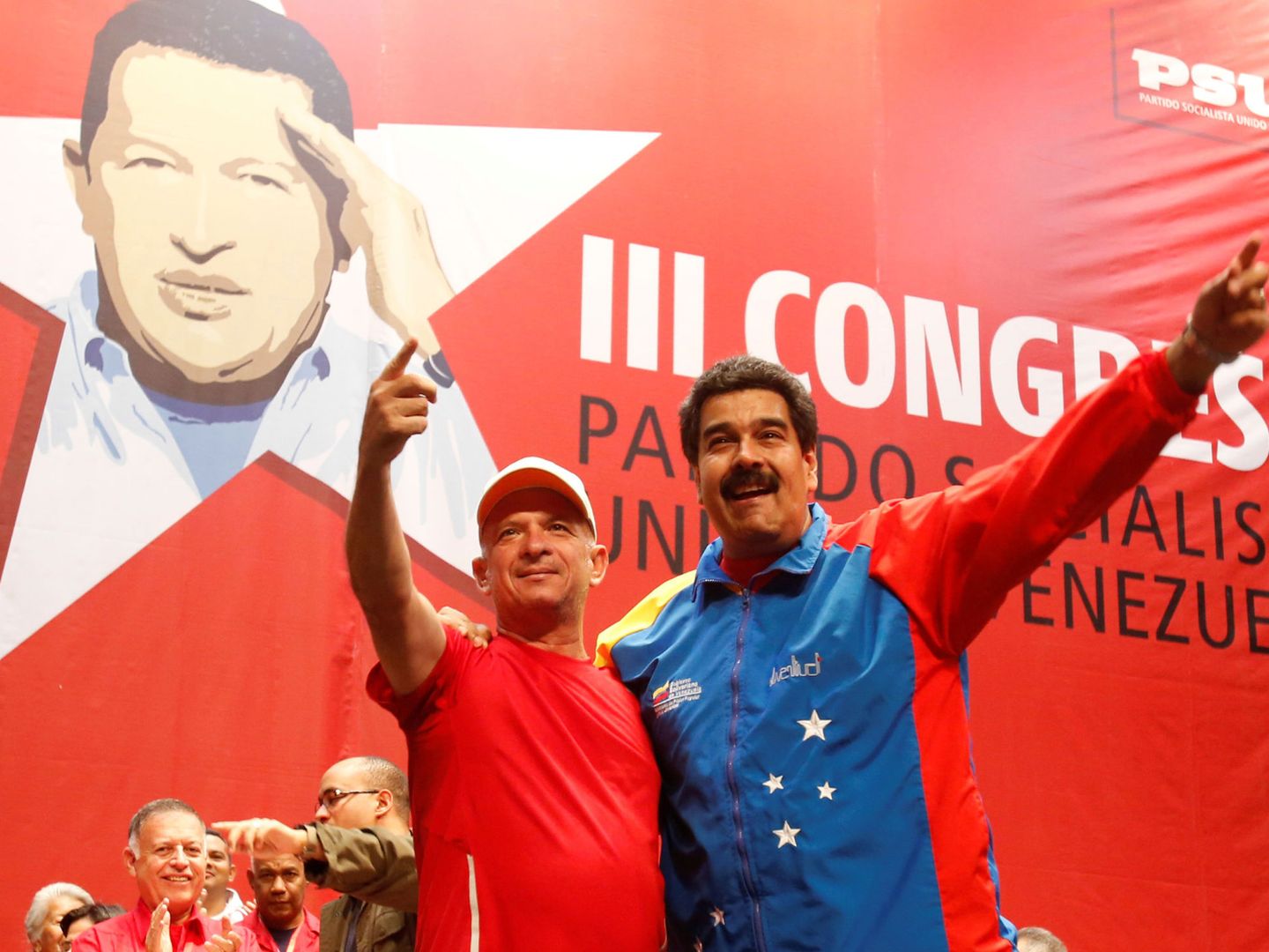 Hugo Carvajal junto al presidente venezolano Nicolás Maduro en 2014.(Reuters)