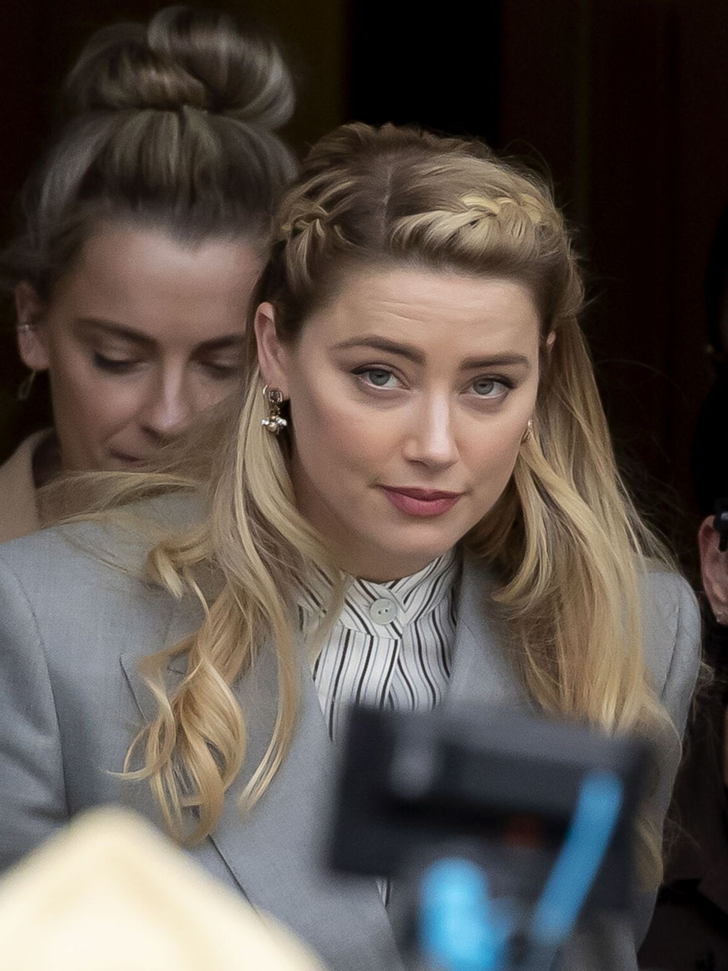 Amber Heard, a su salida de la corte de Virginia el pasado viernes. (EFE/Reynolds)