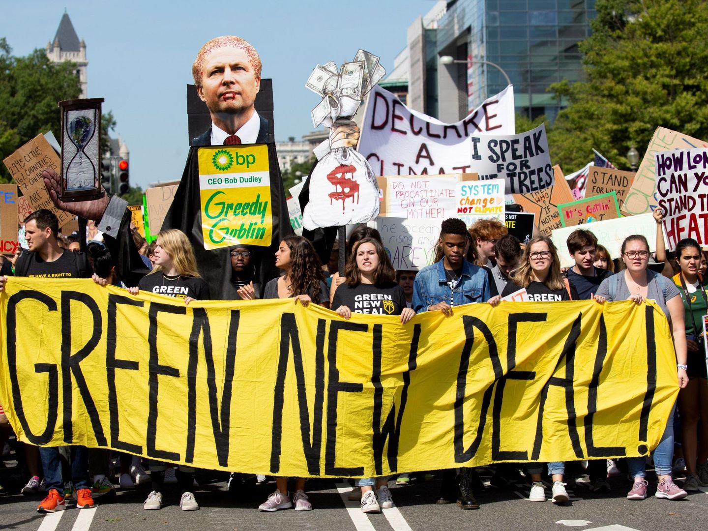 Manifestación por el cambio climático en Washington. (EFE)
