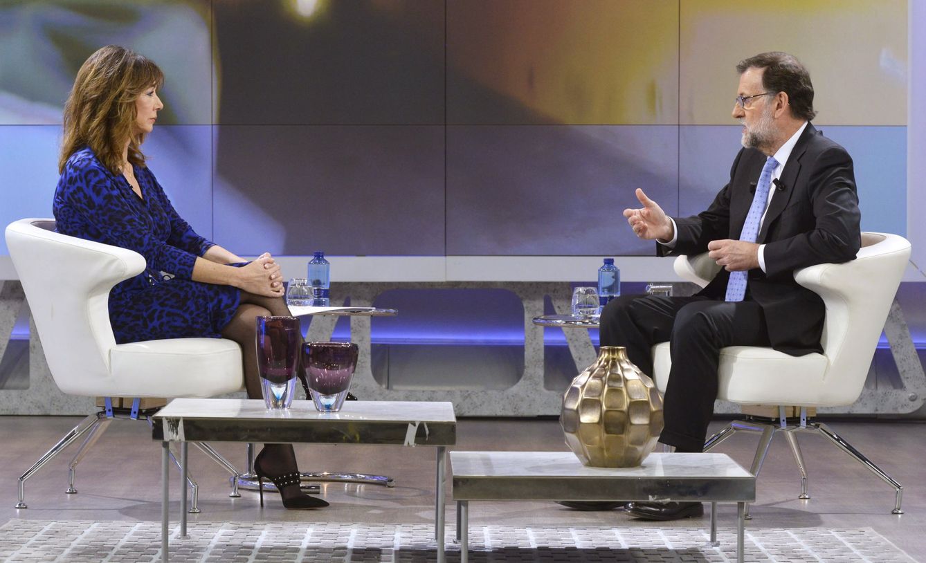 Ana Rosa entrevistando a Mariano Rajoy en 'El programa de AR'