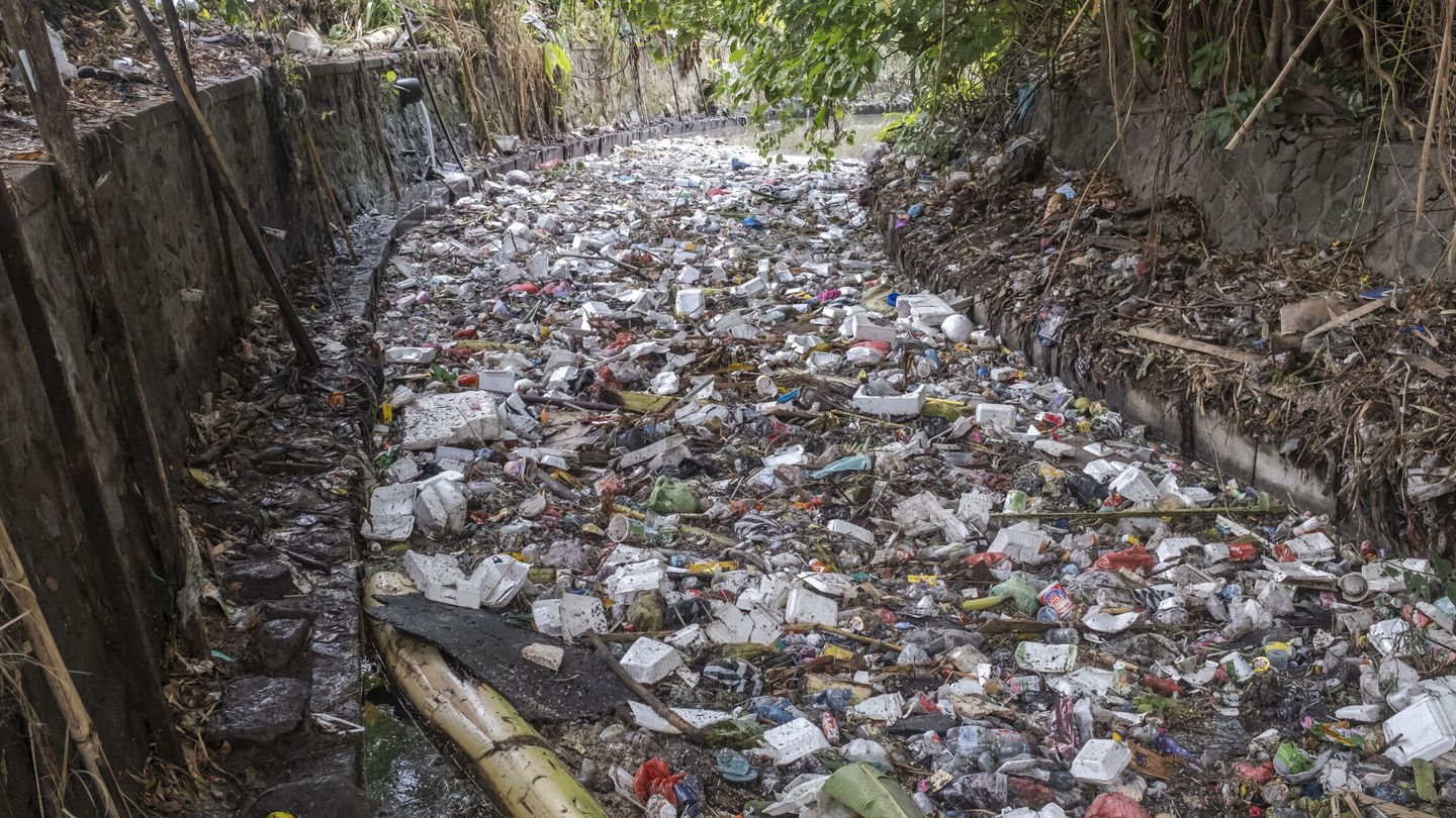 Los ríos transportan el plástico hasta el mar (EFE/M.Nagi)