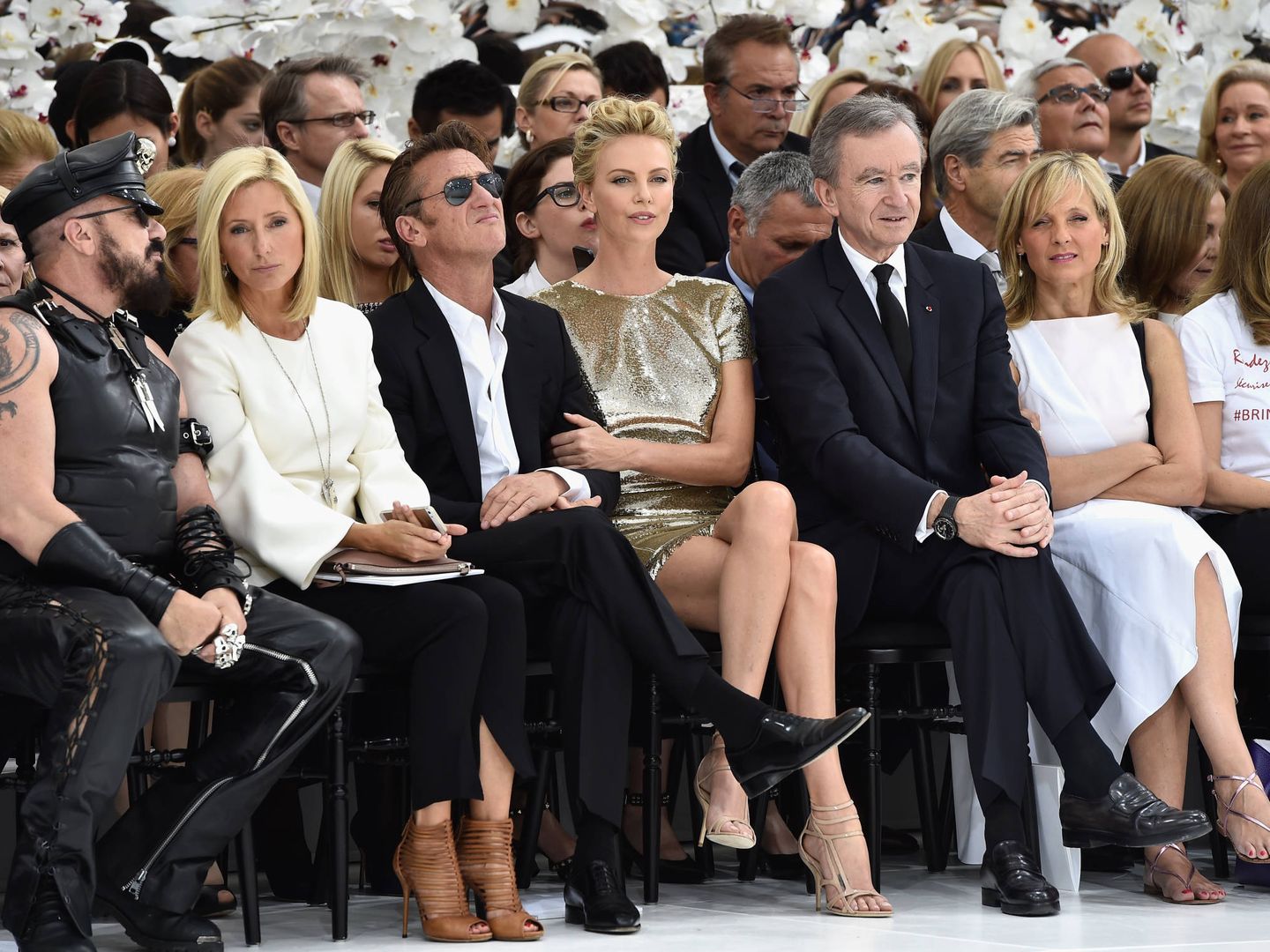 Marie-Chantal Miller, en el 'front row' de un desfile de Christian Dior. (Getty)
