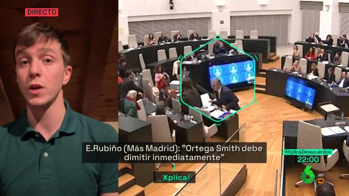 El concejal de Más Madrid, Eduardo Fernández Rubiño, en 'La Sexta Xplica'. (Atresmedia)