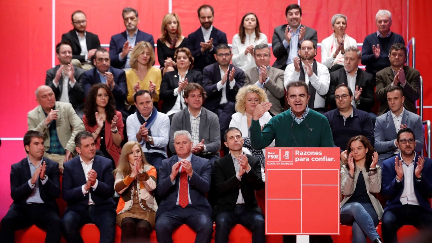 El secretario general del PSOE de Madrid, José Manuel Franco, durante la presentación de las candidaturas.