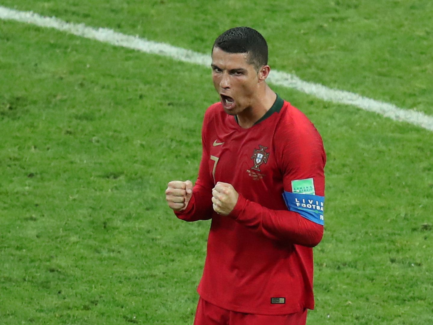 En un partido, Cristiano Ronaldo ha marcado los mismos goles que en sus tres anteriores mundiales: tres. (Reuters)