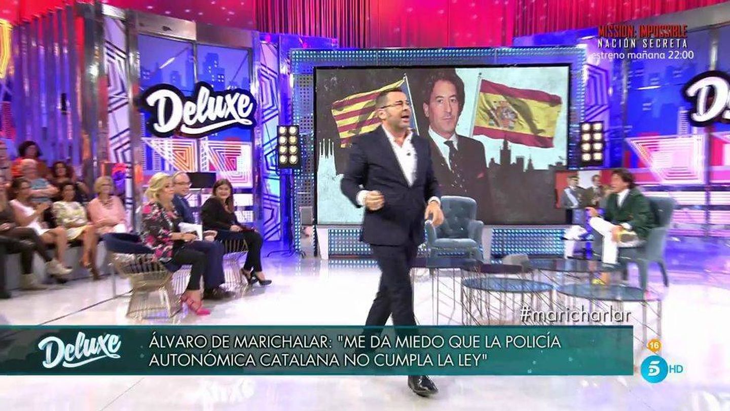 Jorge Javier echa del 'Deluxe' a Álvaro de Marichalar.