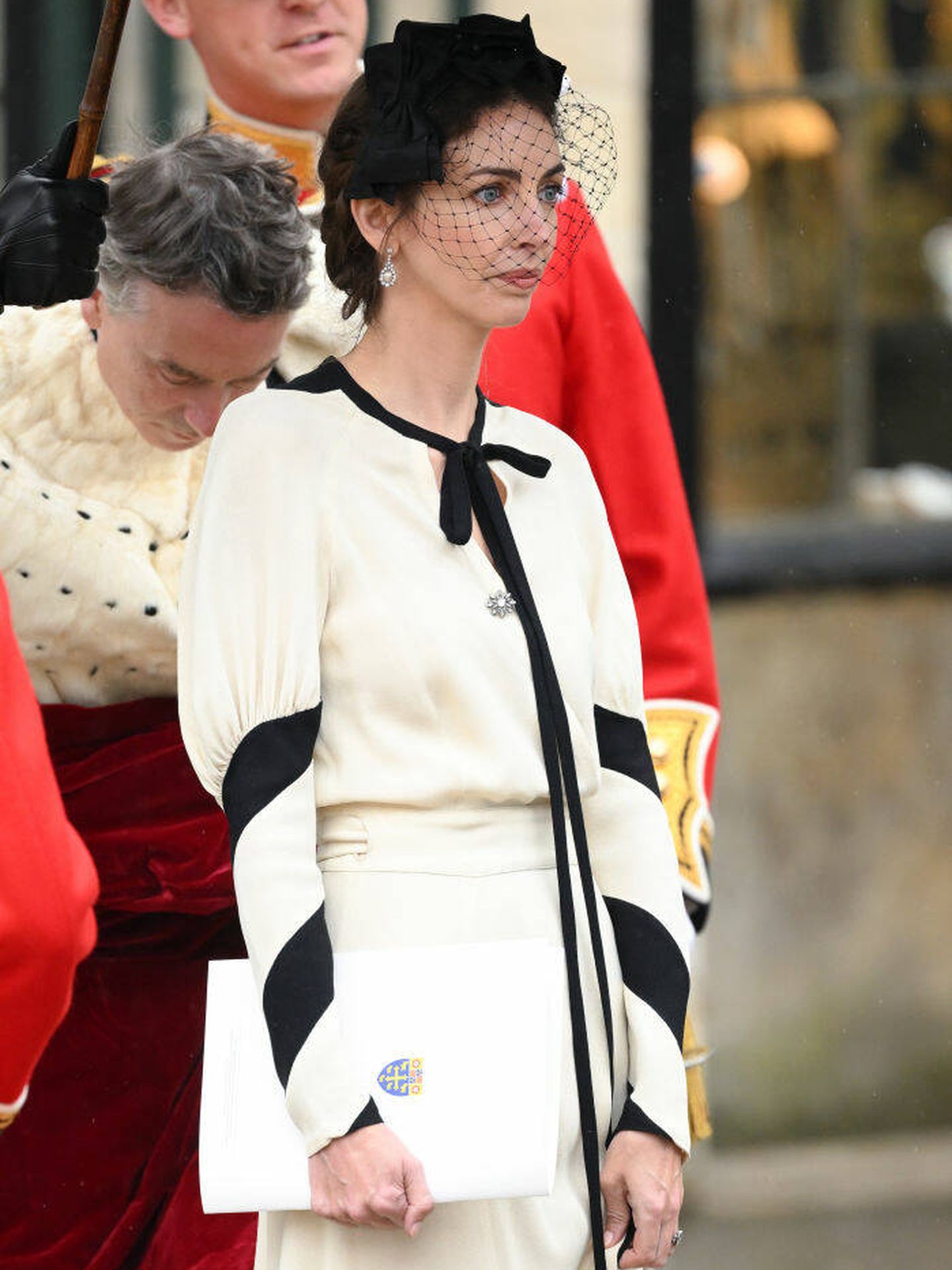 El look de Rose Hanbury en la coronación de Carlos III. (Getty Images)