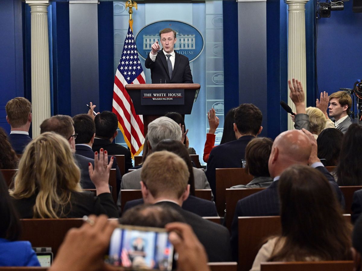 Foto: El consejero de Seguridad Nacional de Estados Unidos, Jake Sullivan, participa en la sesión informativa diaria en la Sala de Prensa James S. Brady de la Casa Blanca en Washington. (EFE/Ron Sachs)