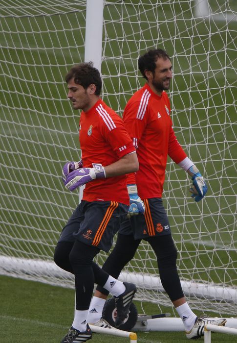 Foto: Iker Casillas y Diego López, en un entrenamiento.
