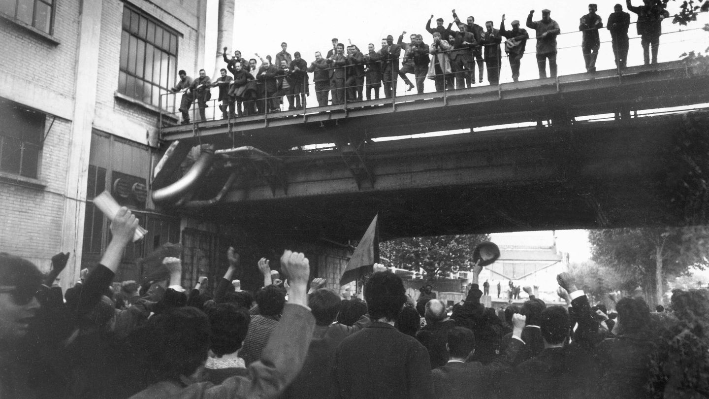 Manifestación de estudiantes en mayo de 1968. (Getty Images)