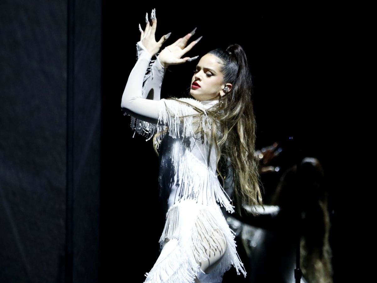 Foto: Rosalía, durante su actuación en la gala de los Grammy. (Reuters)