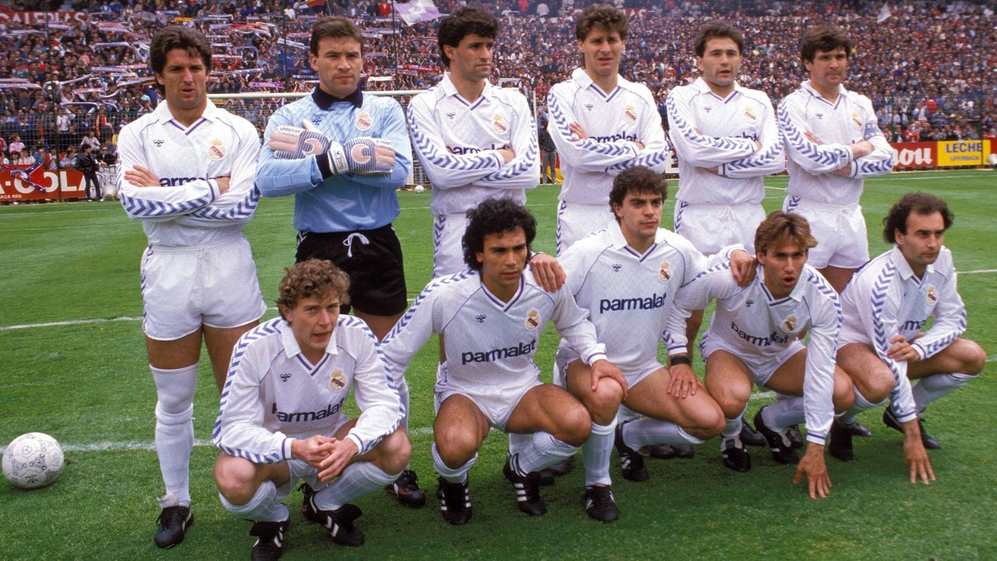 Una de las alineaciones de aquel Real Madrid que ganó el doblete en la 1988-89 (Imago).