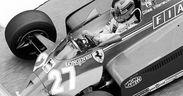 Foto: Gilles Villeneuve con su Ferrari en 1981. (Imago)