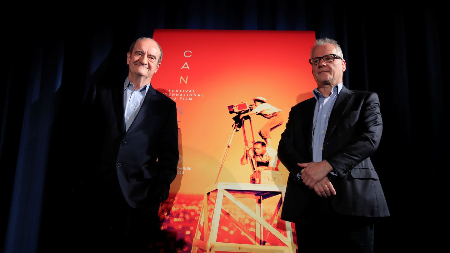 Pierre Lescure y Thierry Fremaux, presidente y director del Festival de Cannes, respectivamente. (EFE)
