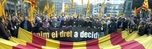 La macromanifestación de Barcelona provoca reproches mutuos entre los partidos