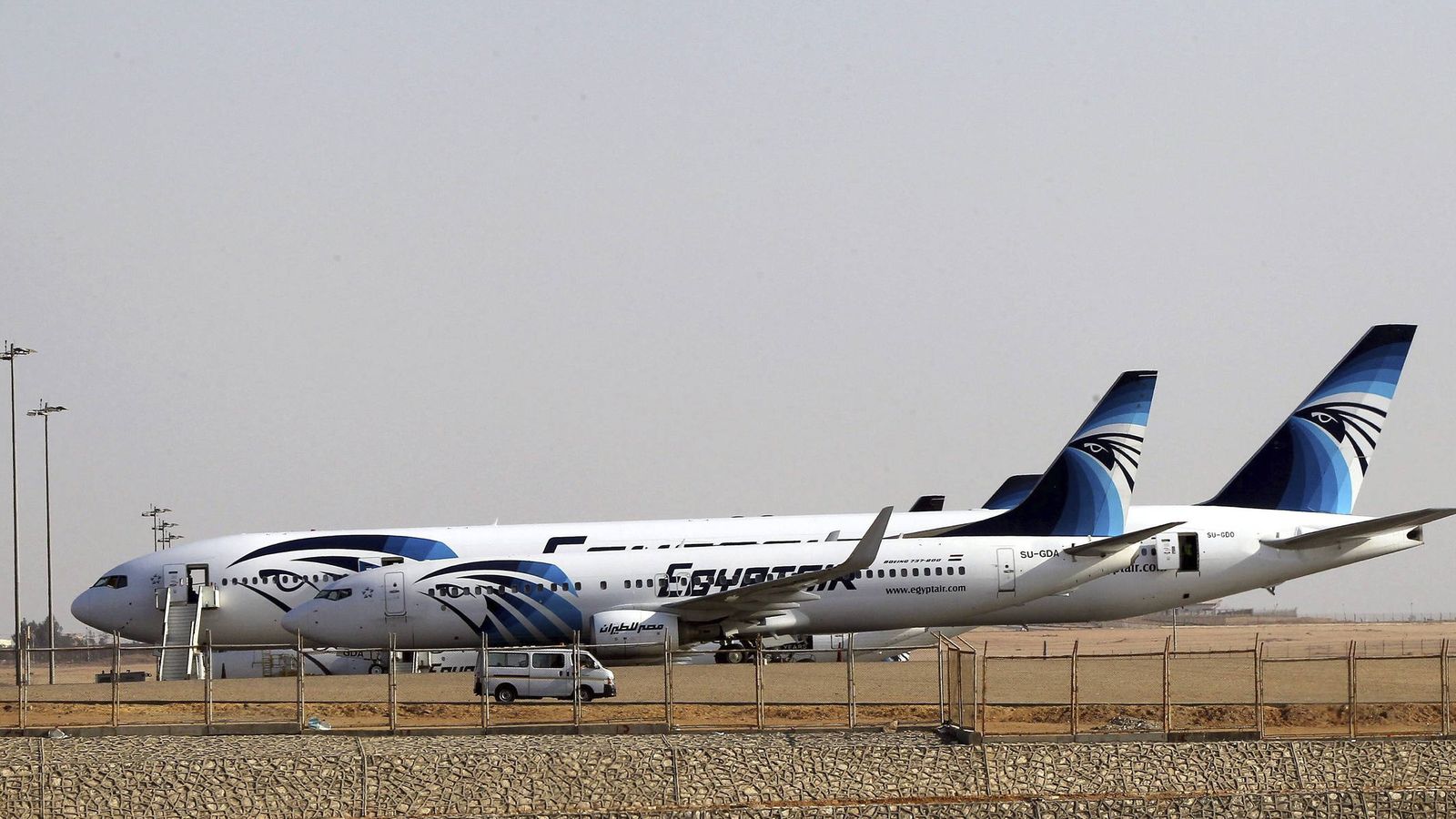 Foto: Aviones de la compañía Egypt Air (EFE)