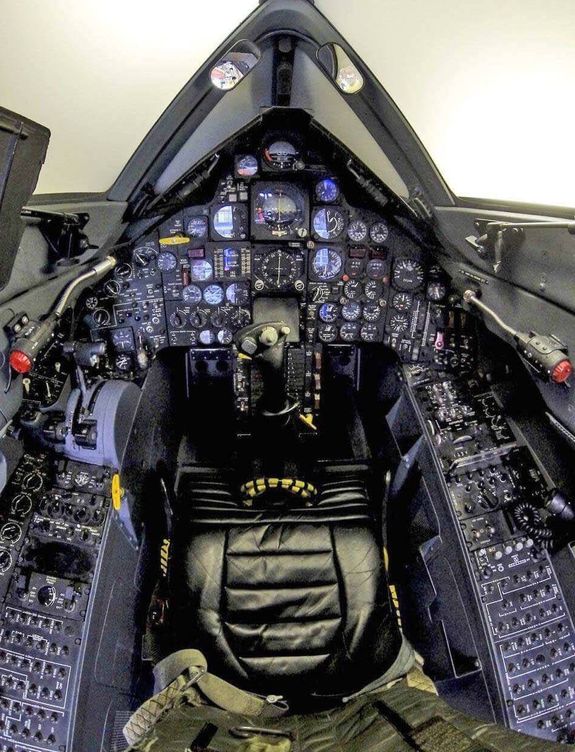 La cabina del SR-71.
