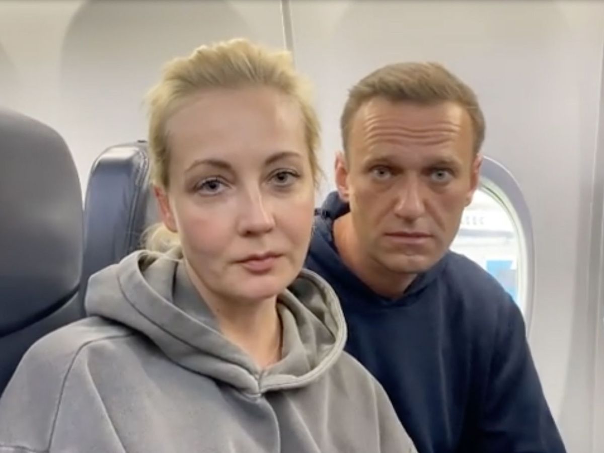 Foto: Una captura de foto de Alexei Navalny y Yulia Navalnaya. (EFE)