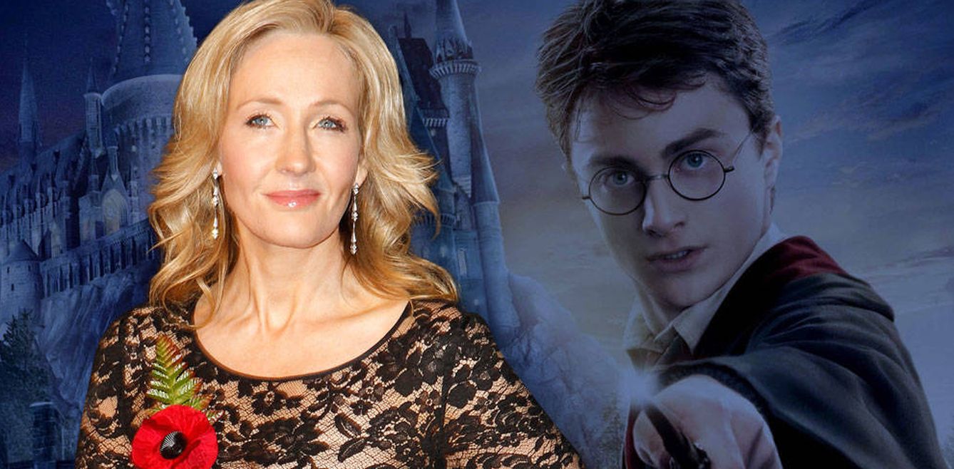 Foto: J. K. Rowling y Harry Potter en un fotomontaje de Vanitatis