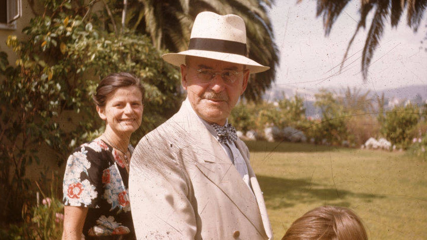 Elisabeth y su padre Thomas Mann