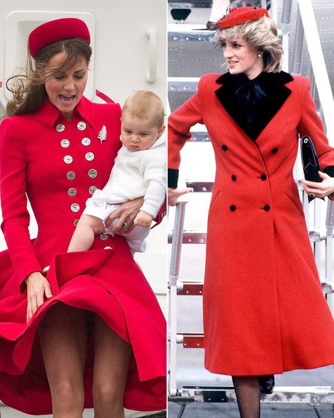 Ambas princesas con una casaca roja (Gtres)