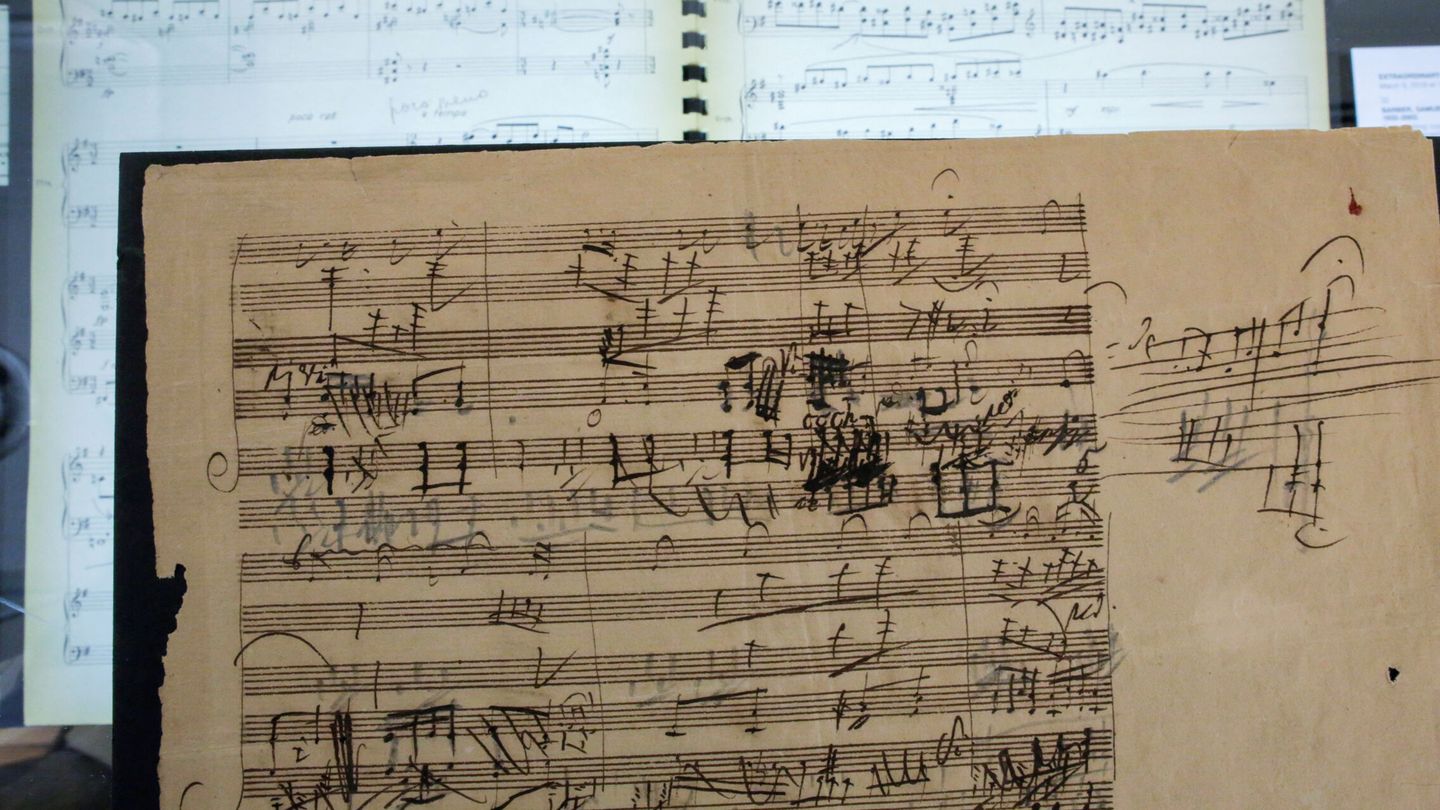 Una partitura firmada por Ludwig Van Beethoven. (Reuters)
