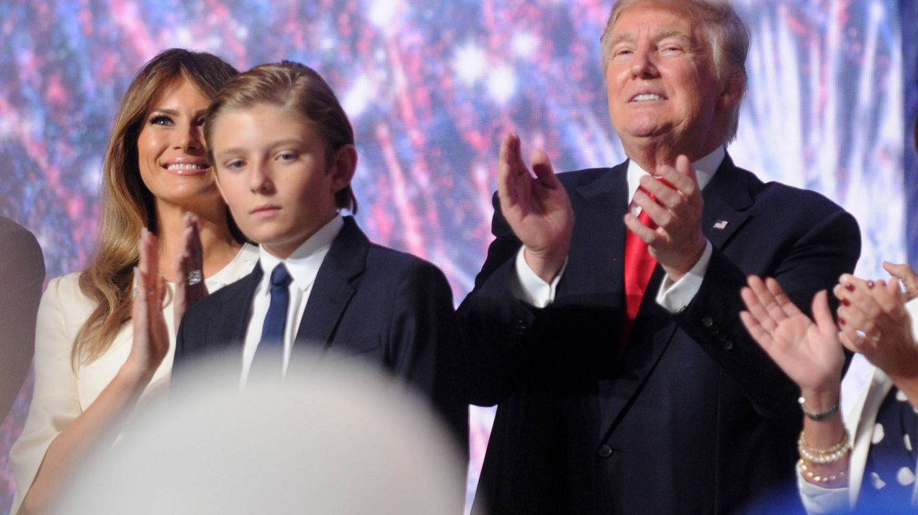 Foto: Donald Trump junto a su mujer, Melania, y su hijo Barron (Gtres)