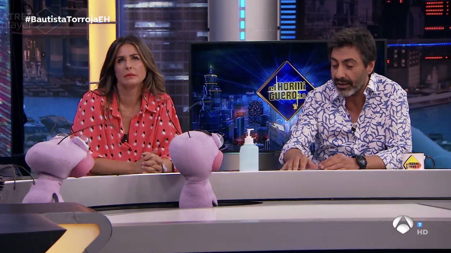 Nuria Roca y Juan del Val en 'El hormiguero'. (Atresmedia Televisión)