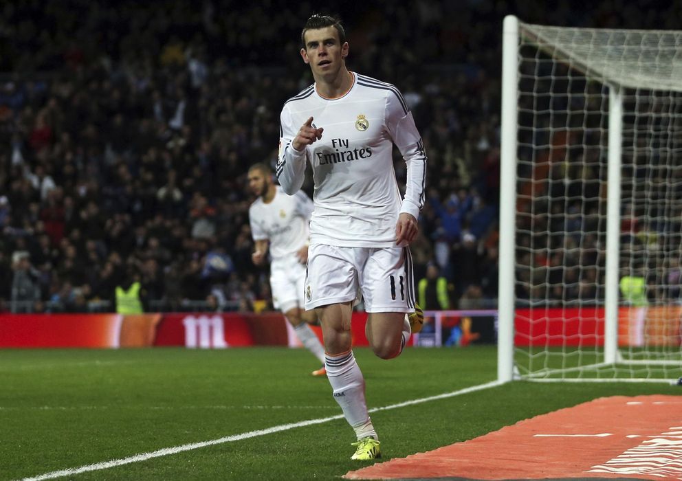 Foto: Gareth Bale celebra el gol que abría el marcador en el encuentro ante el Villarreal (Reuters)
