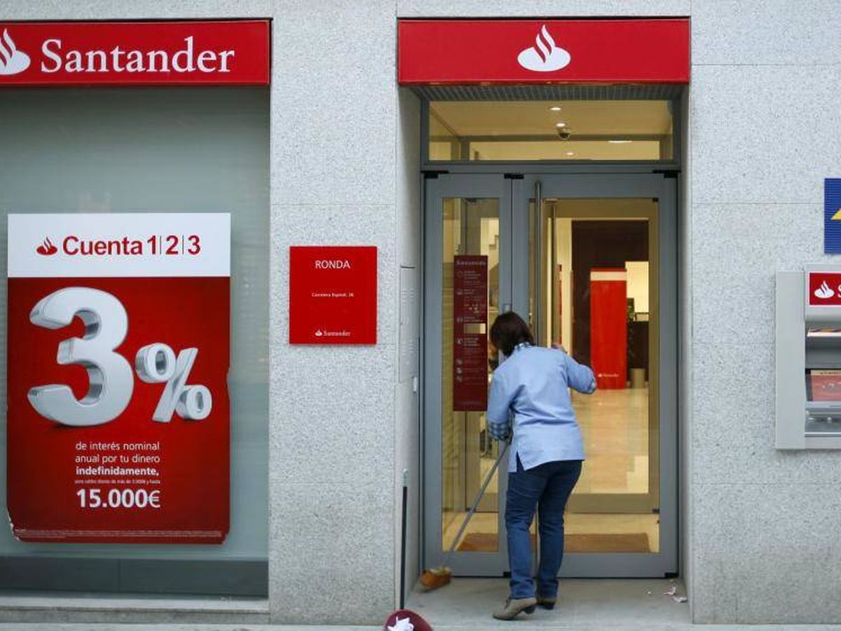 Foto: Oficina del Banco Santander. (Reuters)