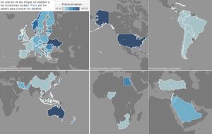 El mapa mundial del precio de las drogas