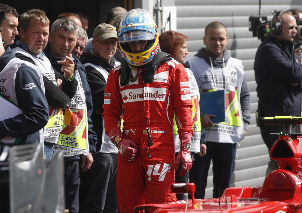 Foto: Fernando Alonso sale de Spa Francorchamps con 6 puntos.