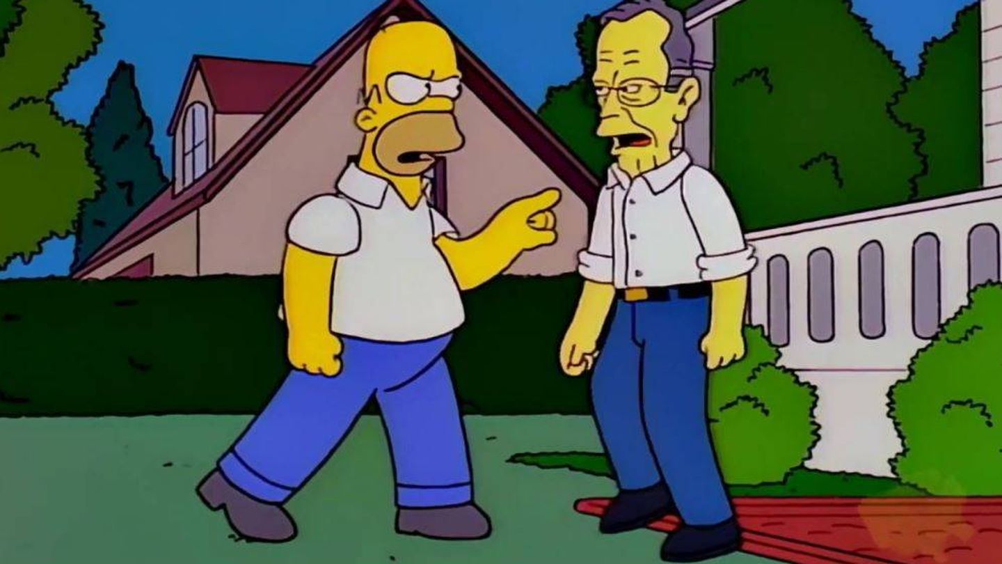Homer se enemistó con George Bush en un episodio.