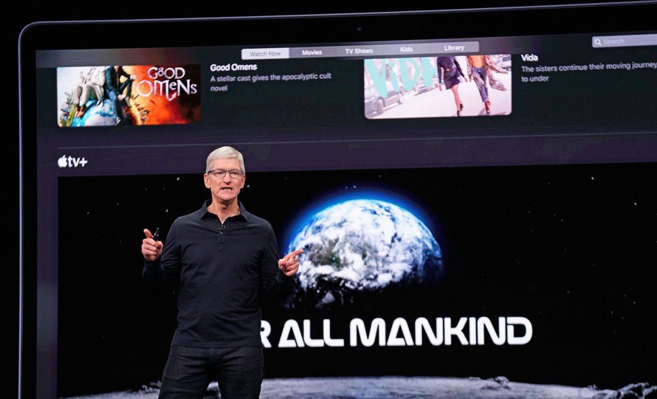 El CEO de Apple, Tim Cook, en la última presentación de la compañía. (Reuters)