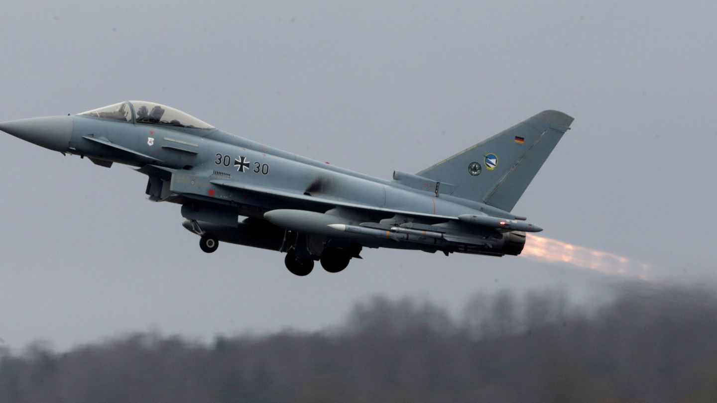 Un Eurofighter de la fuerza aérea alemana. (Reuters)